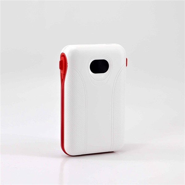 Full Capacity 8000mAh Card Power Bank with Built-in Cable Andriod/Ios
